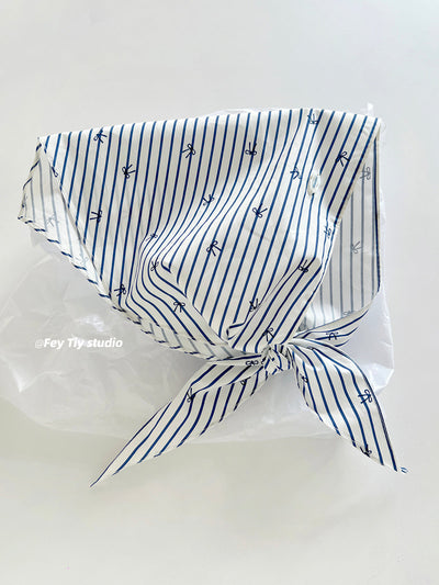 blue stripe shawl