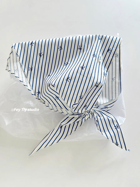 blue stripe shawl