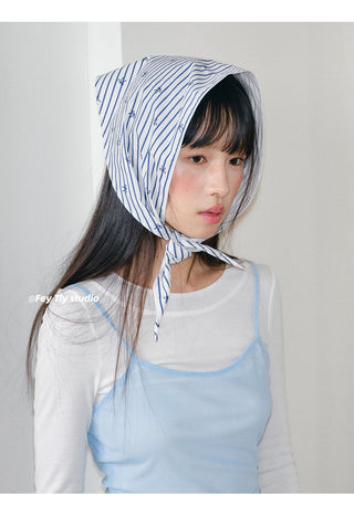 blue stripe shawl