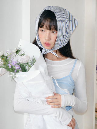 blue stripe shawl
