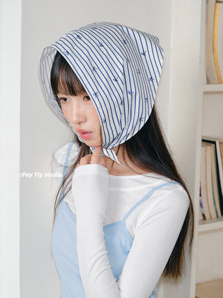 blue stripe shawl