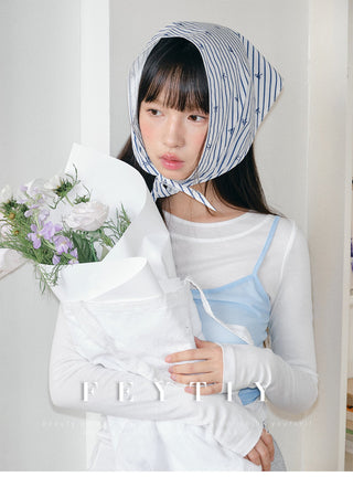 blue stripe shawl