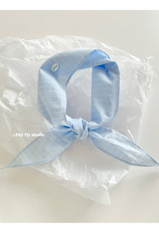 shell striped scarf