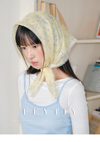 floral lace scarf