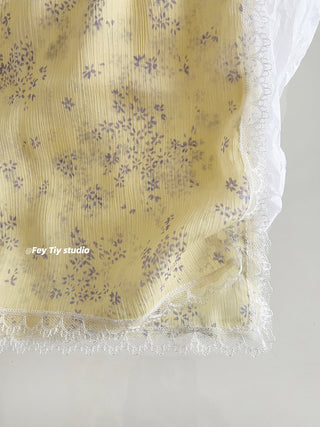 floral lace scarf