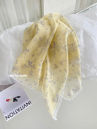 floral lace scarf