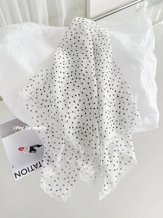 floral lace scarf