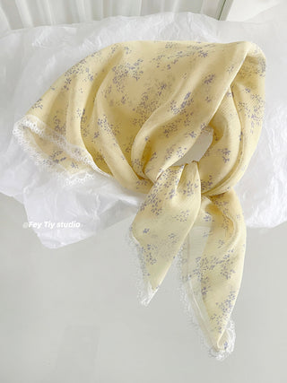 floral lace scarf
