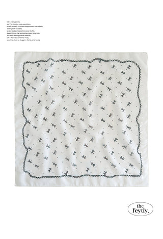 bow polka scarf
