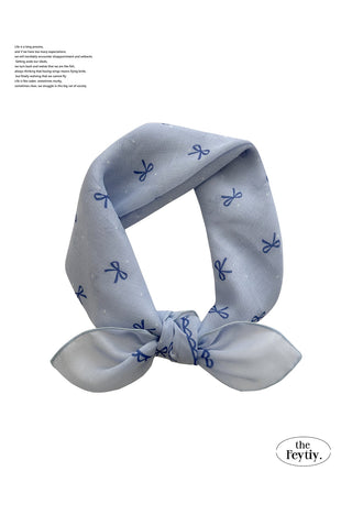 bow polka scarf
