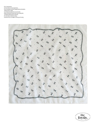 bow polka scarf