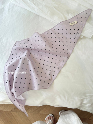 french dot scarf