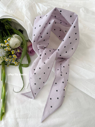 french dot scarf