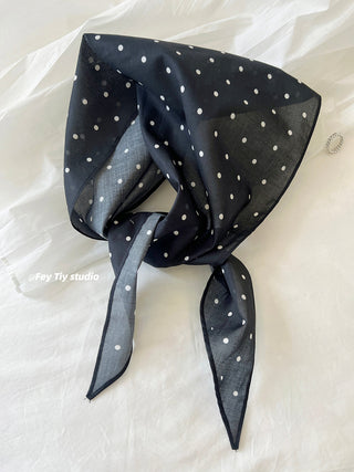 french dot scarf