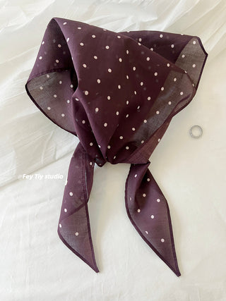 french dot scarf