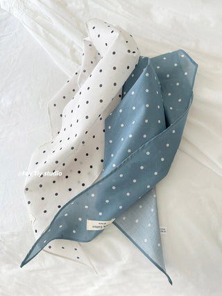 french dot scarf