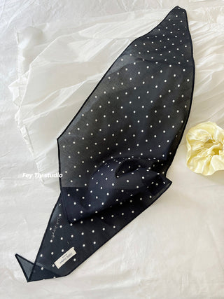 french dot scarf
