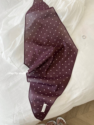 french dot scarf
