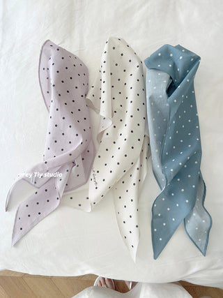 french dot scarf