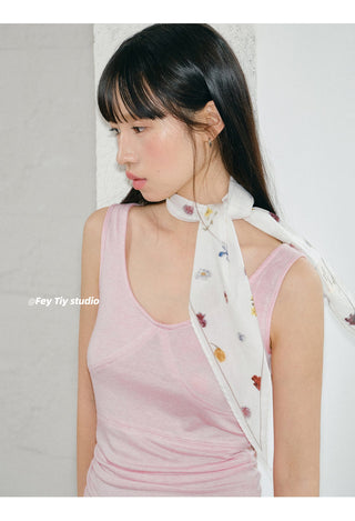 gentle flower scarf