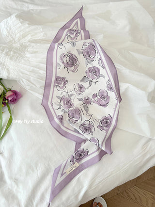 gentle flower scarf