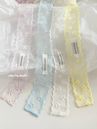 yellow lace scarf