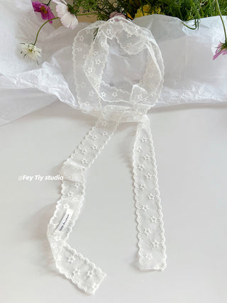 yellow lace scarf