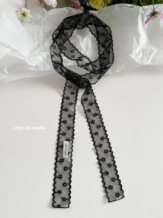 yellow lace scarf