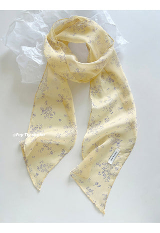 chiffon polka scarf