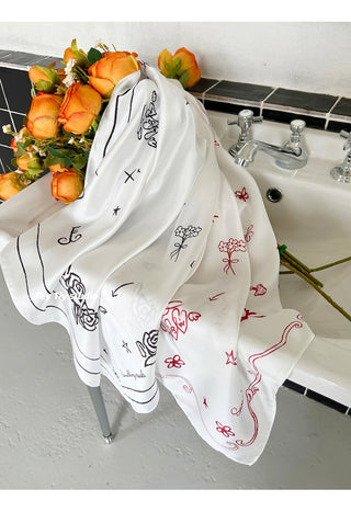 designer silk scarf