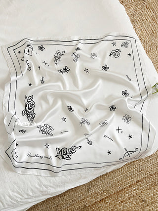 designer silk scarf