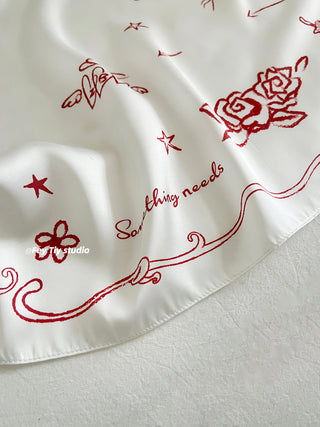 designer silk scarf