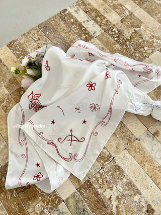 designer silk scarf