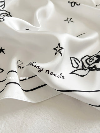 designer silk scarf