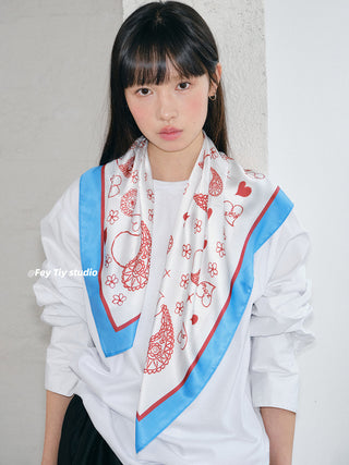 designer silk scarf