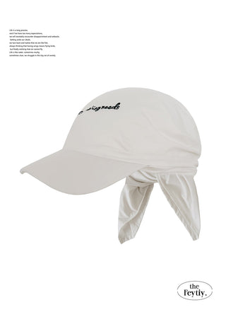 striped baseball cap