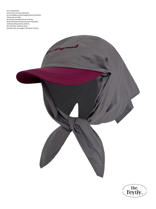 striped baseball cap