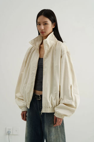 MASONPRINCE Distressed Nylon Coach Jacket