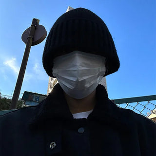 Knit bucket hat