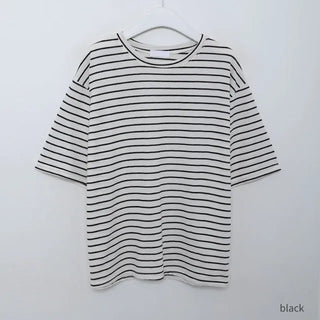 basic striped short sleeved tee