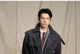 [CULTUM] Cotton Corduroy Mid-length Trench Coat