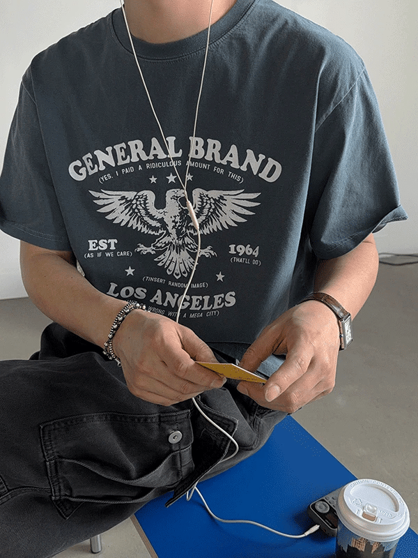 GENERAL Eagle Pigment  T-shirt