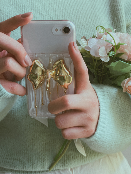 Metal Flower Finger Ring Tok Magafe Card wallet Grip Tok