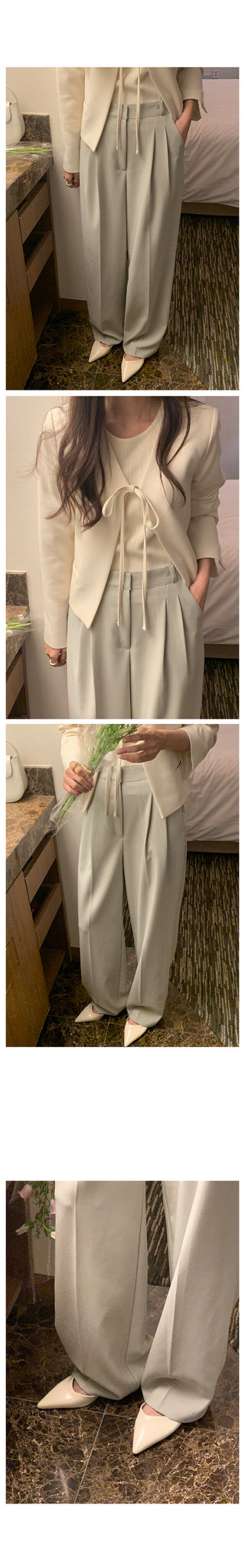 Collarless jacket in 3 colors!
