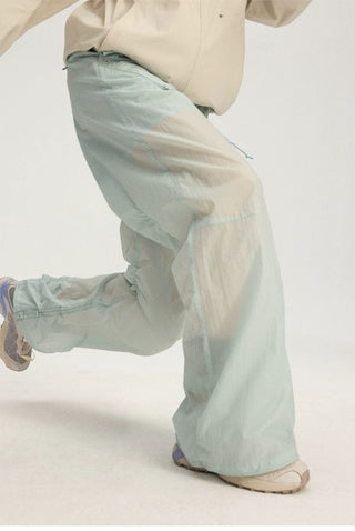 [Monterest] UPF50+ Water-Resistant Ruched Parachute Pants