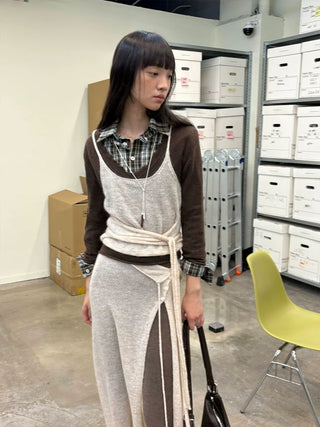 [NeverSeez] Mohair Blend Knit Set