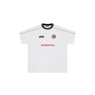 [MASONPRINCE] Reconstructed Patchwork Embroidered Tee