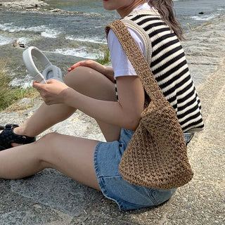 Rattan Shoulder Bag