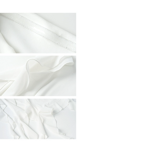 [NOTAWEAR] Irregular Ruffle Strapless Dress