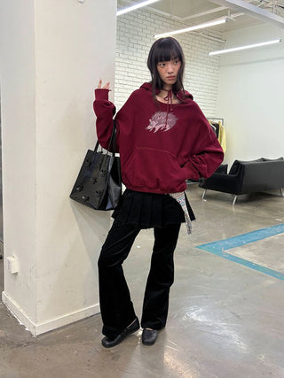 [NeverSeez] Printed Graphic Hoodie